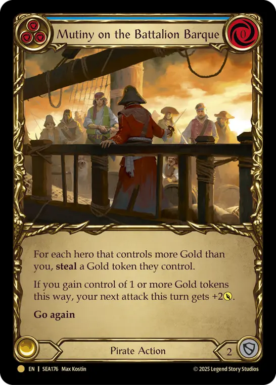 Card: Mutiny on the Battalion Barque (blu)