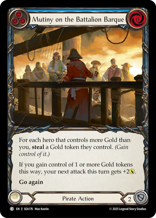 Card: Mutiny on the Battalion Barque (blu)