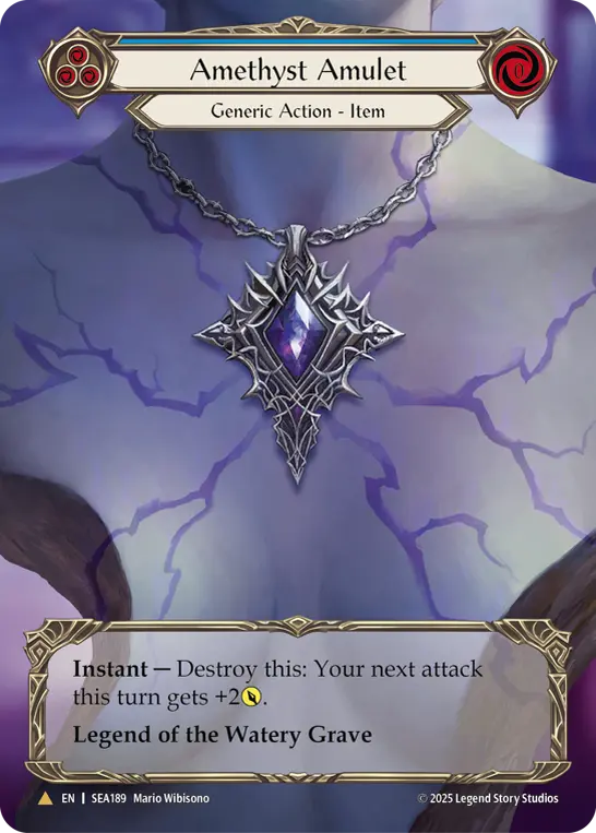 Card: Amethyst Amulet (blu)