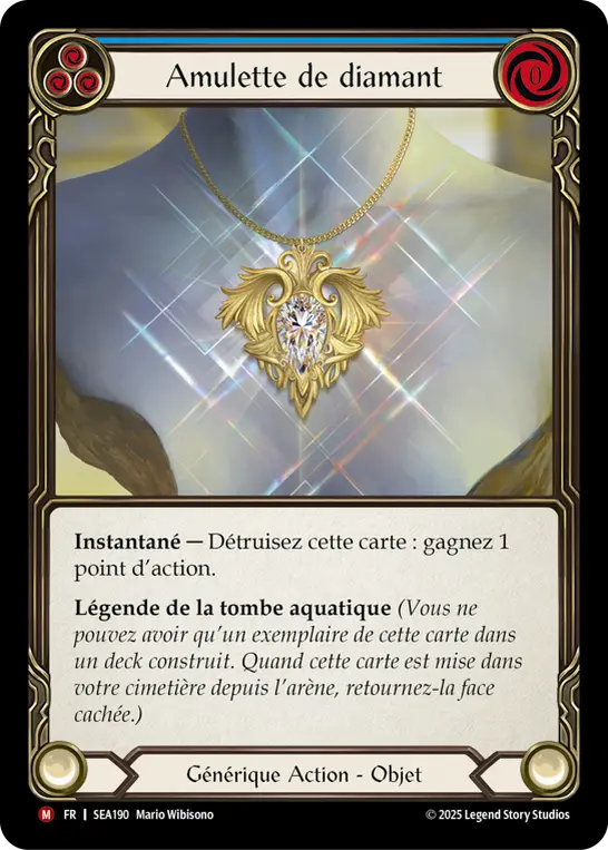 Card: Diamond Amulet (blu)