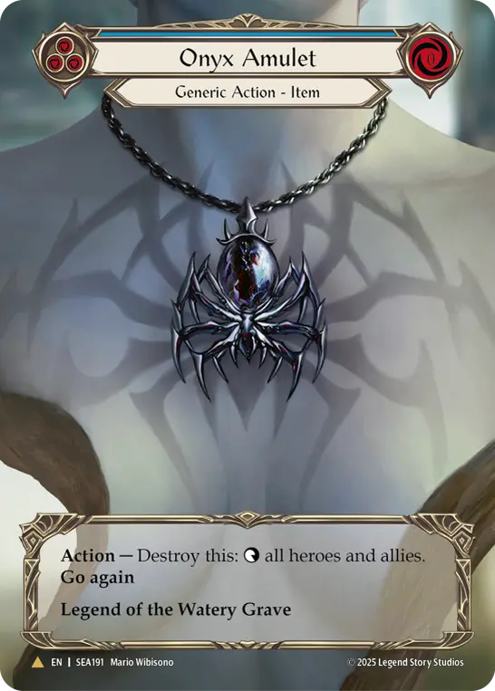 Card: Onyx Amulet (blu)