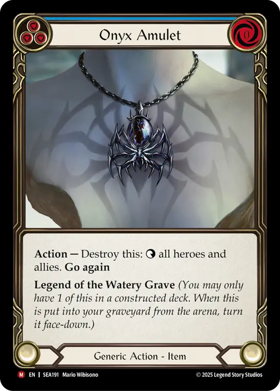 Card: Onyx Amulet (blu)