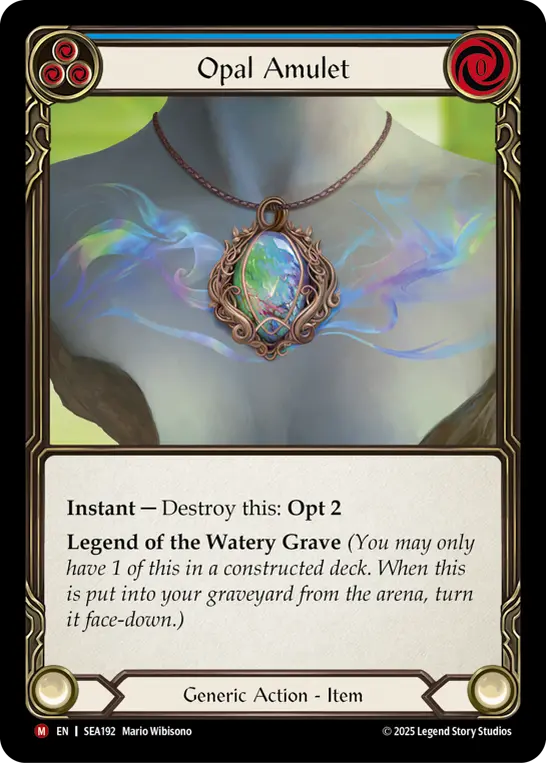 Card: Opal Amulet (blu)