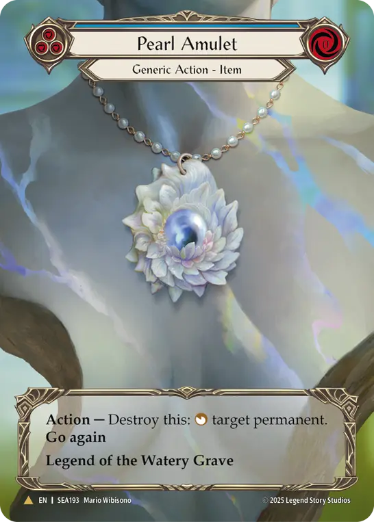 Card: Pearl Amulet (blu)