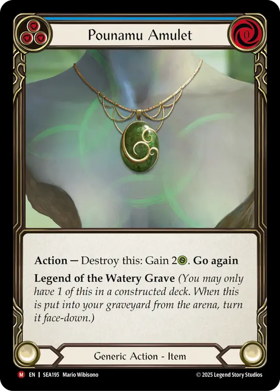Card image of Pounamu Amulet (Blue)