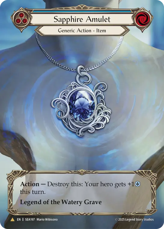 Card: Sapphire Amulet (blu)