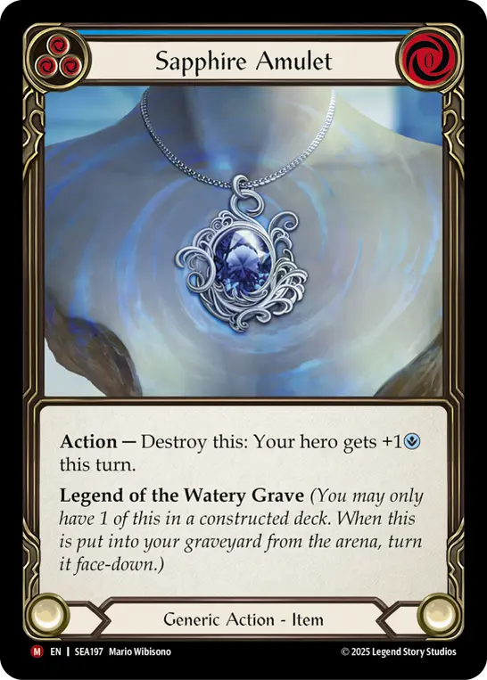 Card: Sapphire Amulet (blu)