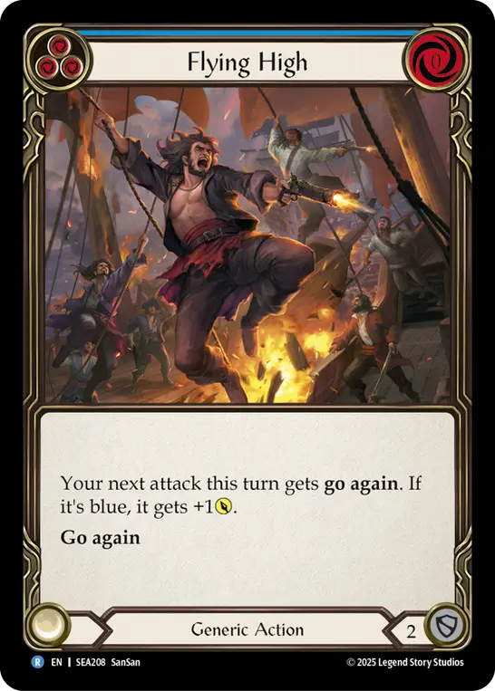 Card: Flying High (blu)