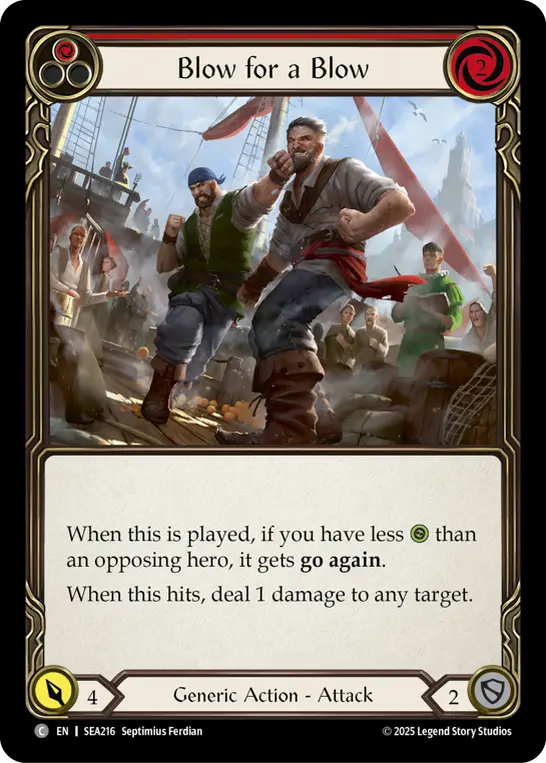 Card: Blow for a Blow (red)