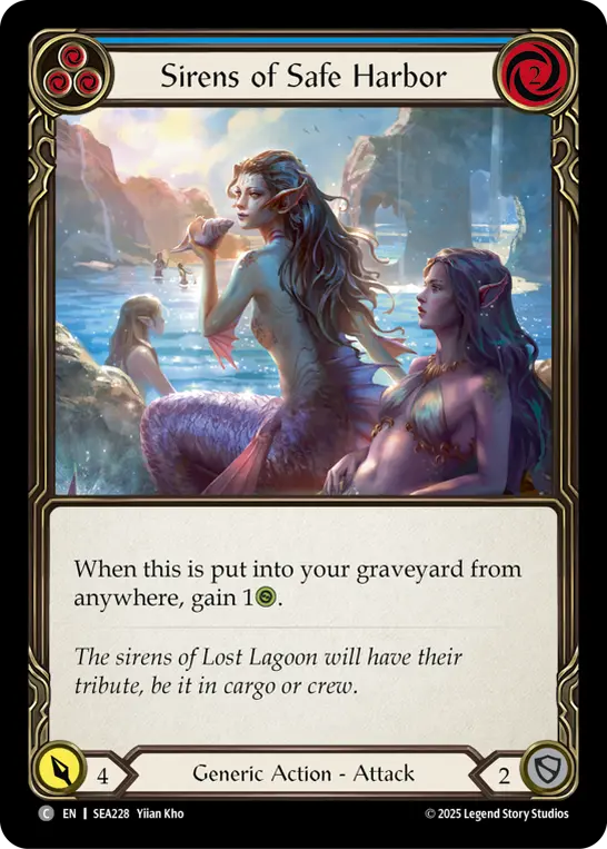 Card: Sirens of Safe Harbor (blu)
