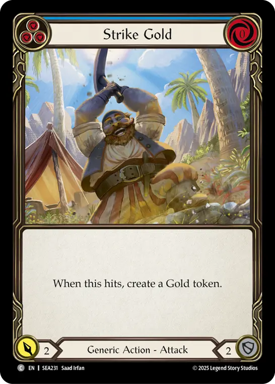 Card: Strike Gold (blu)