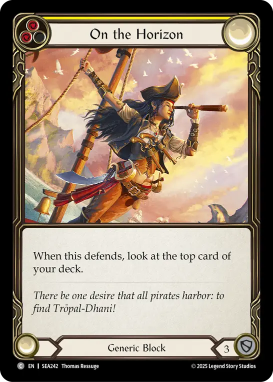 Card: On the Horizon (yel)