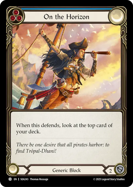 Card: On the Horizon (blu)