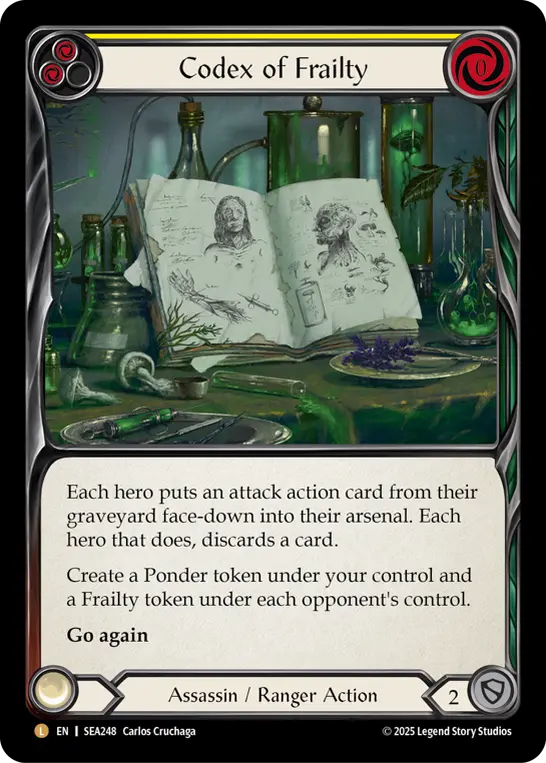 Card: Codex of Frailty (yel)