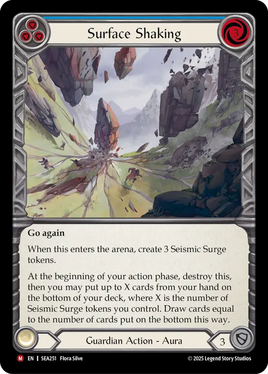 Card: Surface Shaking (blu)