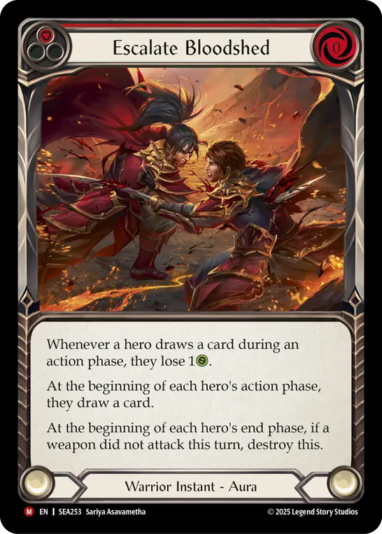 Card: Escalate Bloodshed (red)