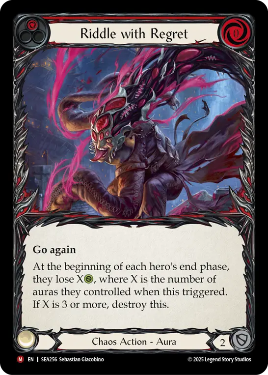 Card: Riddle with Regret (red)