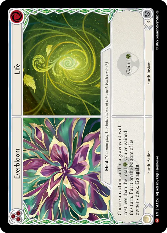 Card: Everbloom||Life (blu)
