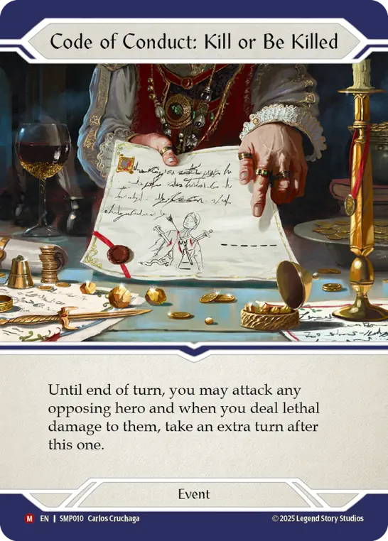 Card: Code of Conduct: Kill or Be Killed