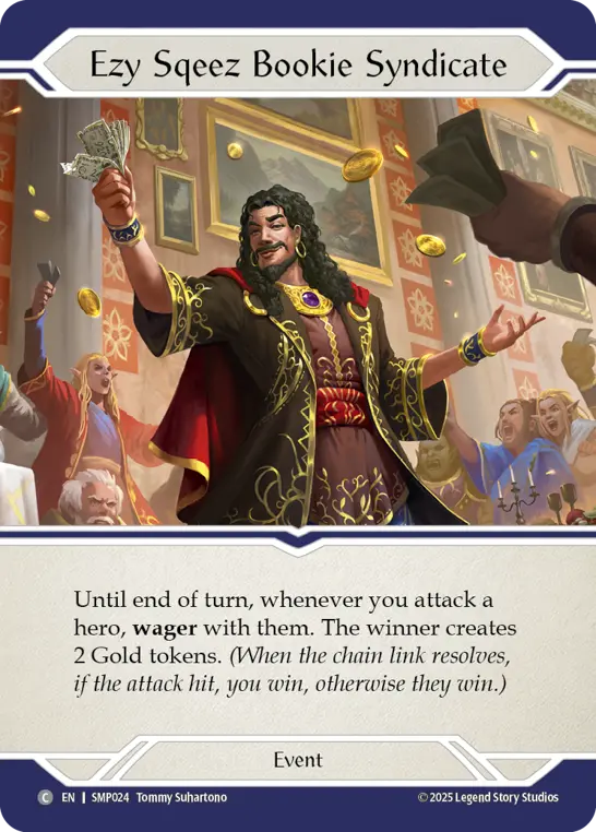 Card: Ezy Sqeez Bookie Syndicate
