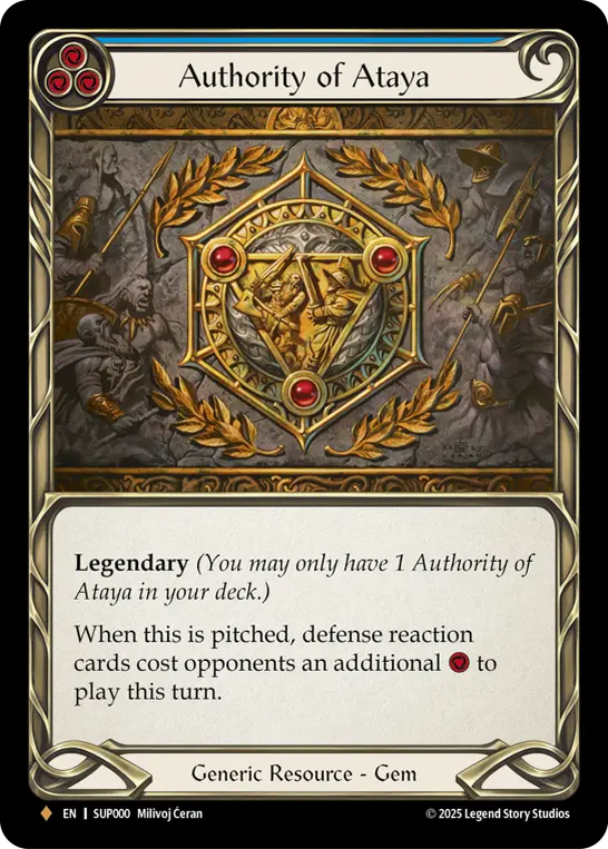 Card: Authority of Ataya (blu)