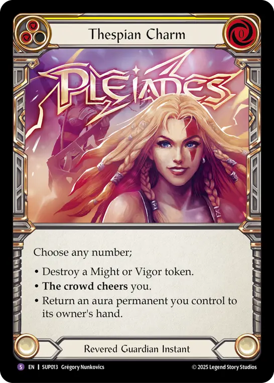 Card: Thespian Charm (yel)