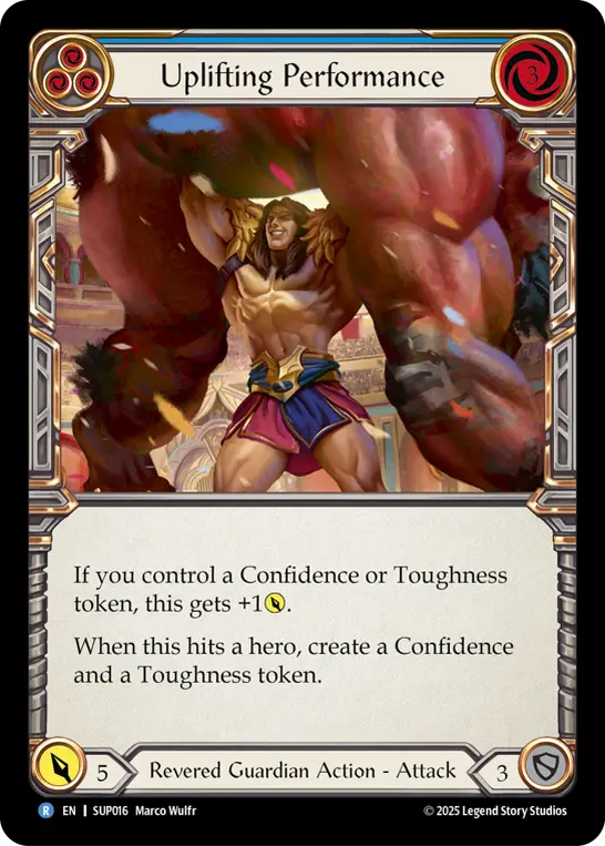 Card: Uplifting Performance (blu)