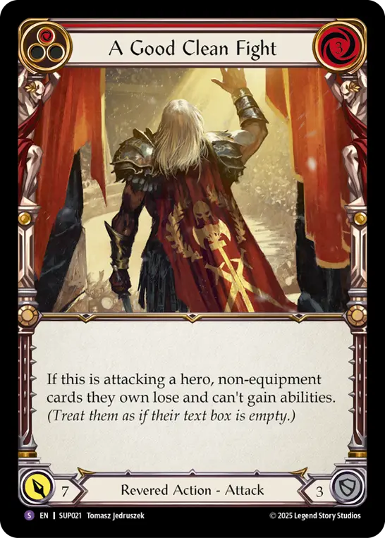 Card: A Good Clean Fight (red)