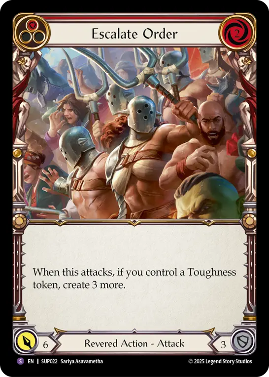 Card: Escalate Order (red)