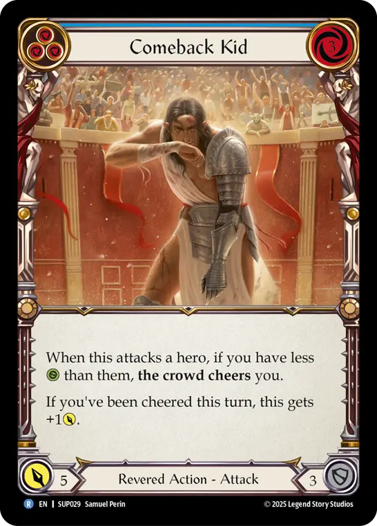 Card: Comeback Kid (blu)
