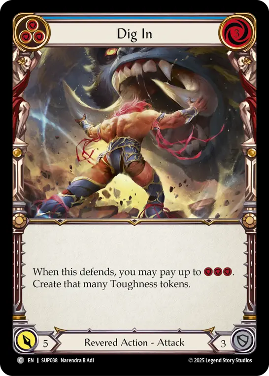 Card: Dig In (blu)