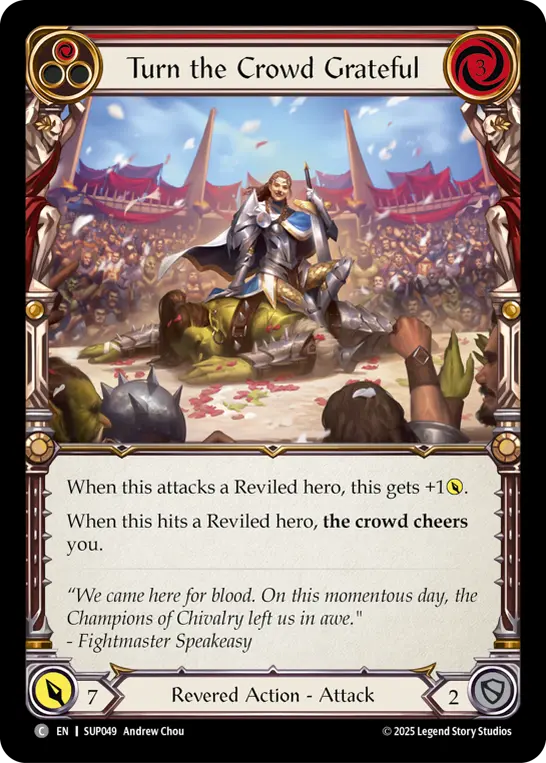Card: Turn the Crowd Grateful (red)