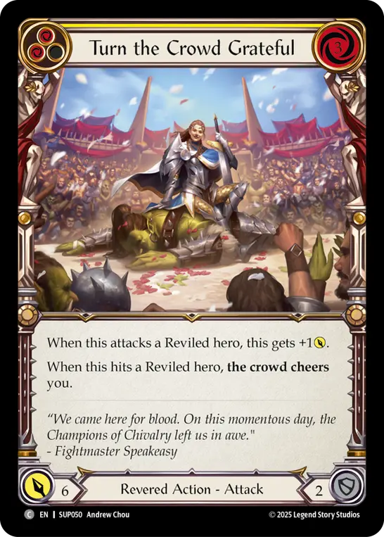 Card: Turn the Crowd Grateful (yel)
