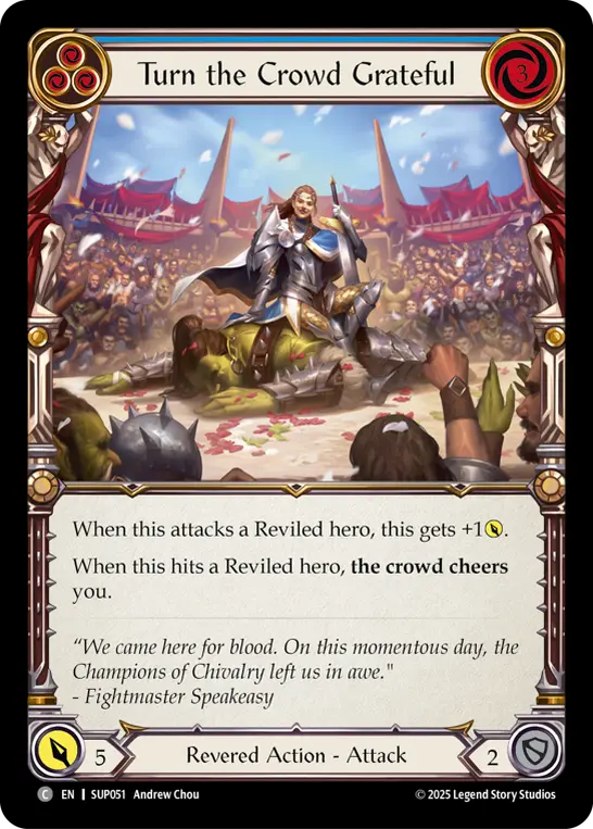 Card: Turn the Crowd Grateful (blu)