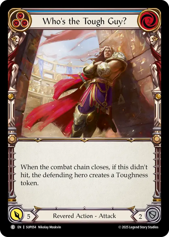 Card: Who's the Tough Guy? (blu)