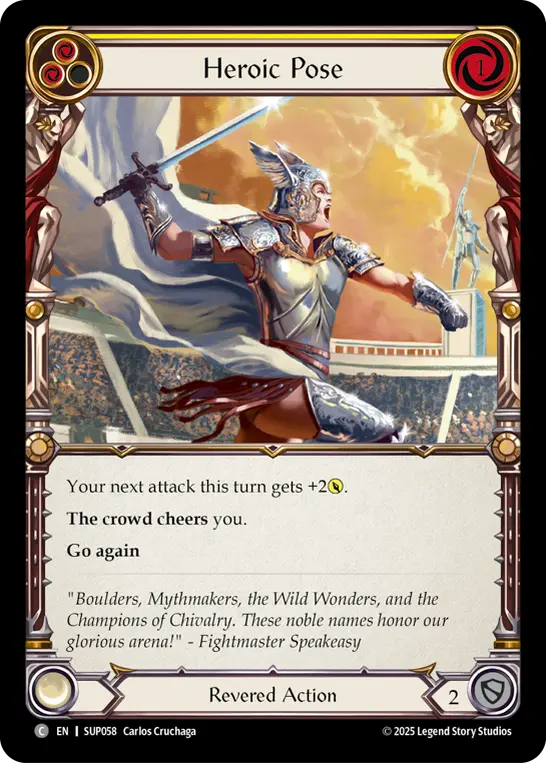 Card: Heroic Pose (yel)