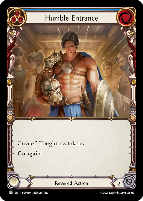 Card: Humble Entrance (blu)