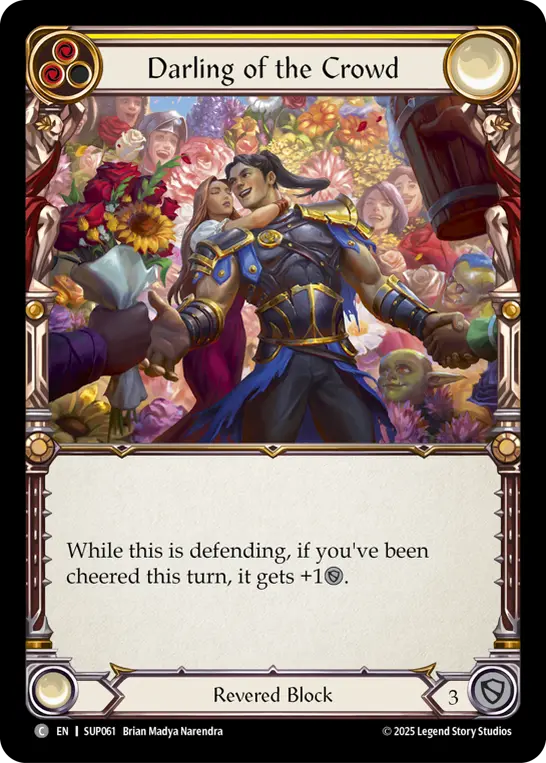 Card: Darling of the Crowd (yel)