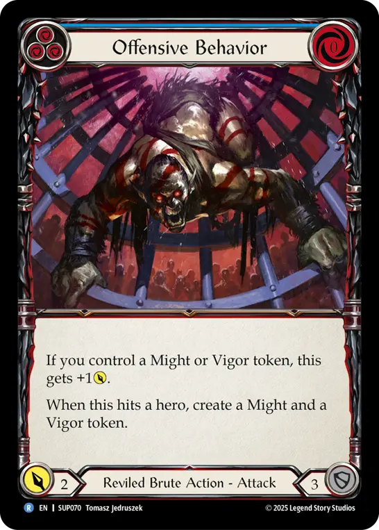 Card: Offensive Behavior (blu)