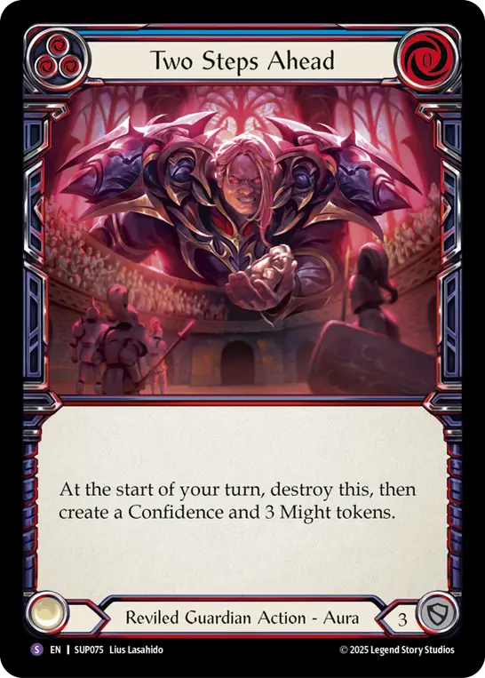 Card: Two Steps Ahead (blu)