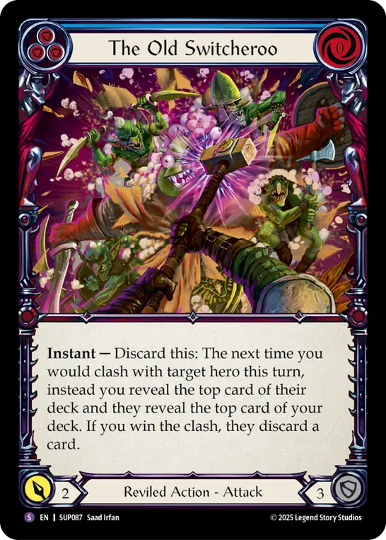 Card: The Old Switcheroo (blu)