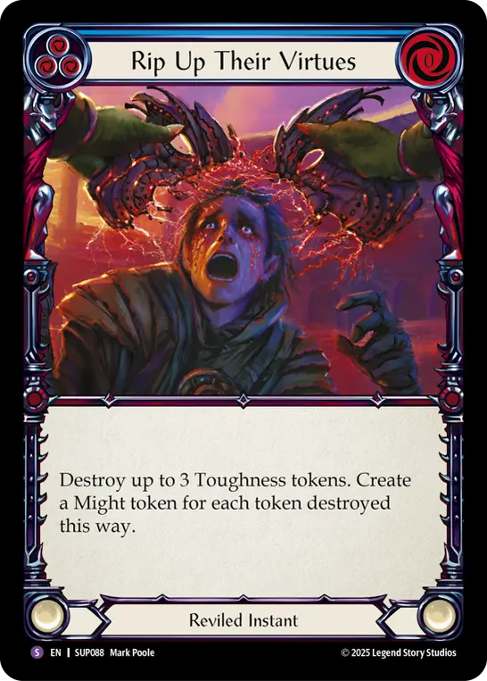 Card: Rip Up Their Virtues (blu)