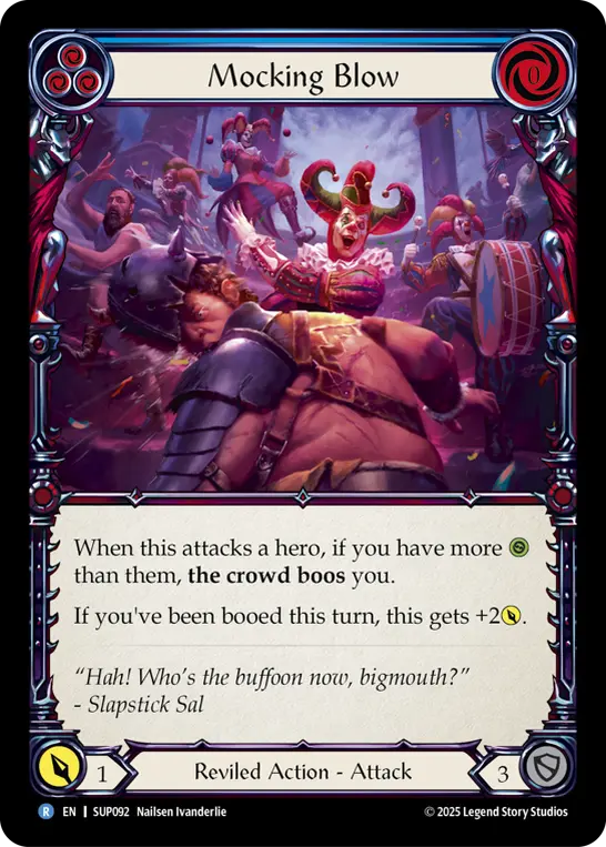 Card: Mocking Blow (blu)