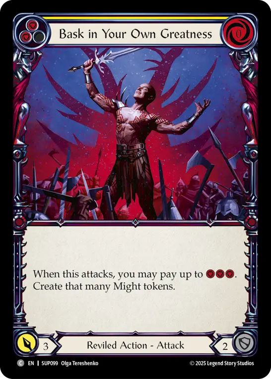 Card: Bask in Your Own Greatness (yel)