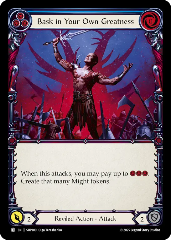Card: Bask in Your Own Greatness (blu)
