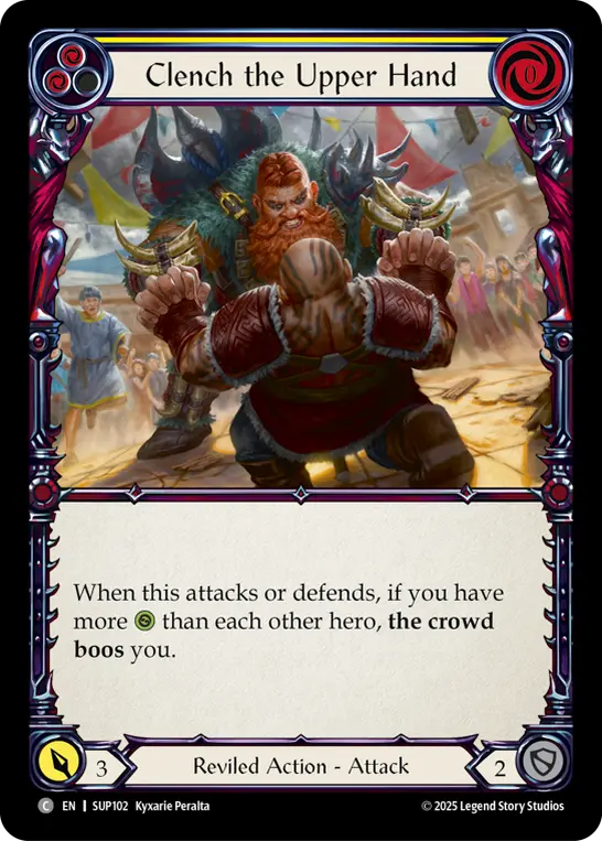 Card: Clench the Upper Hand (yel)