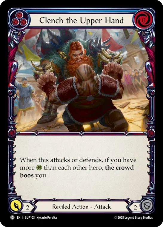 Card: Clench the Upper Hand (blu)