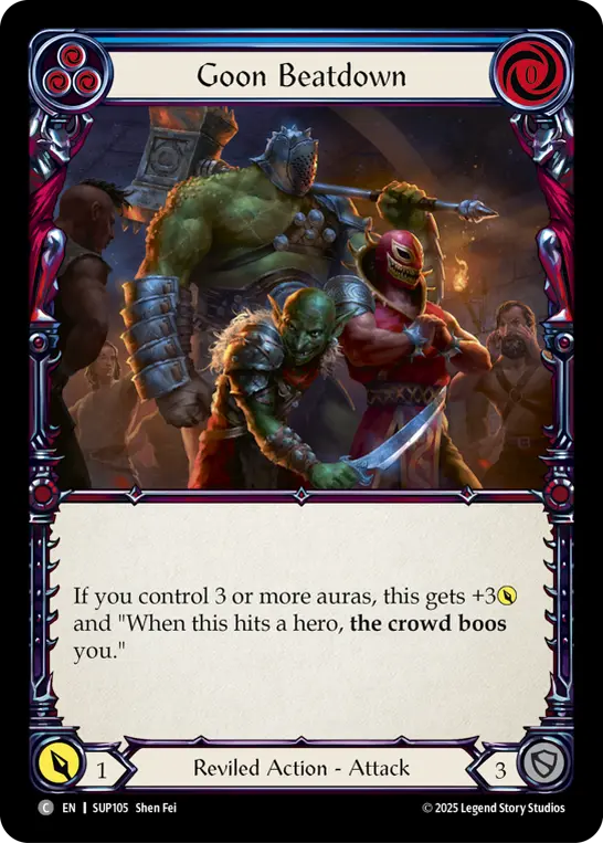 Card: Goon Beatdown (blu)