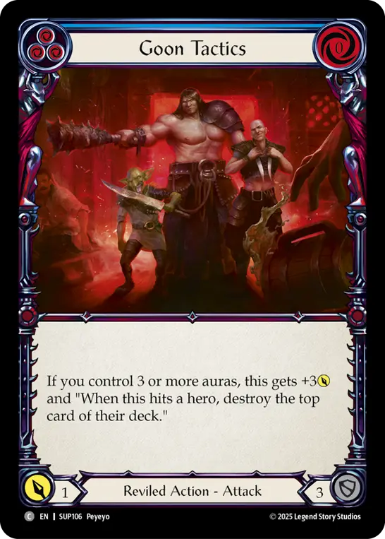 Card: Goon Tactics (blu)