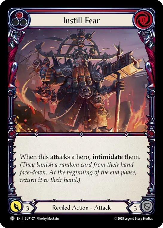 Card: Instill Fear (red)